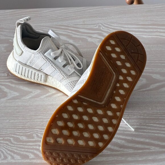 Adidas NMD R1 – Triple White – Size 8.5 - Picture 2 of 3